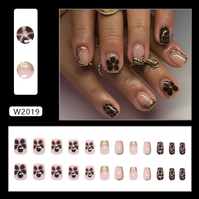 No.F454 Flowers Fingernails Patch 24pcs/Set
