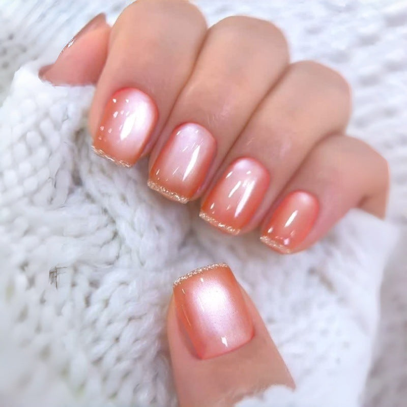 No.F734  Fashion Cat's Eye Fingernails Patch 24pcs/Set