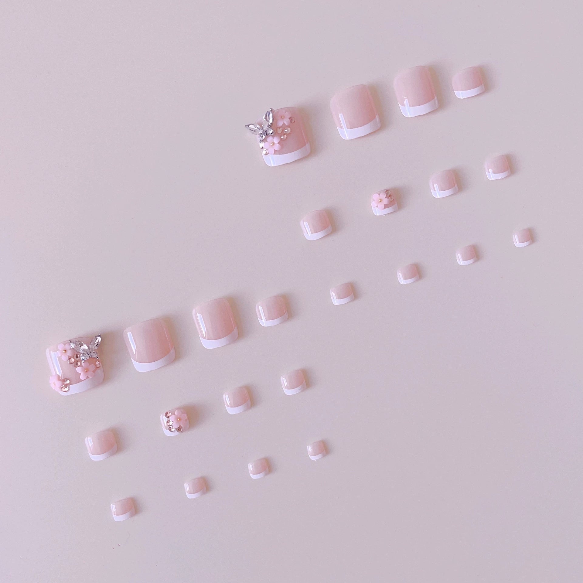 No.420 Sweet FlowersToenails Patch 24pcs/Set