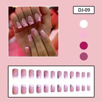 No.F141 Glitter Flowers Fingernails Patch 24pcs/Set