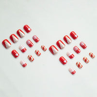 No.CM77 Christmas Tower Love Fingernails Patch 24pcs/Set