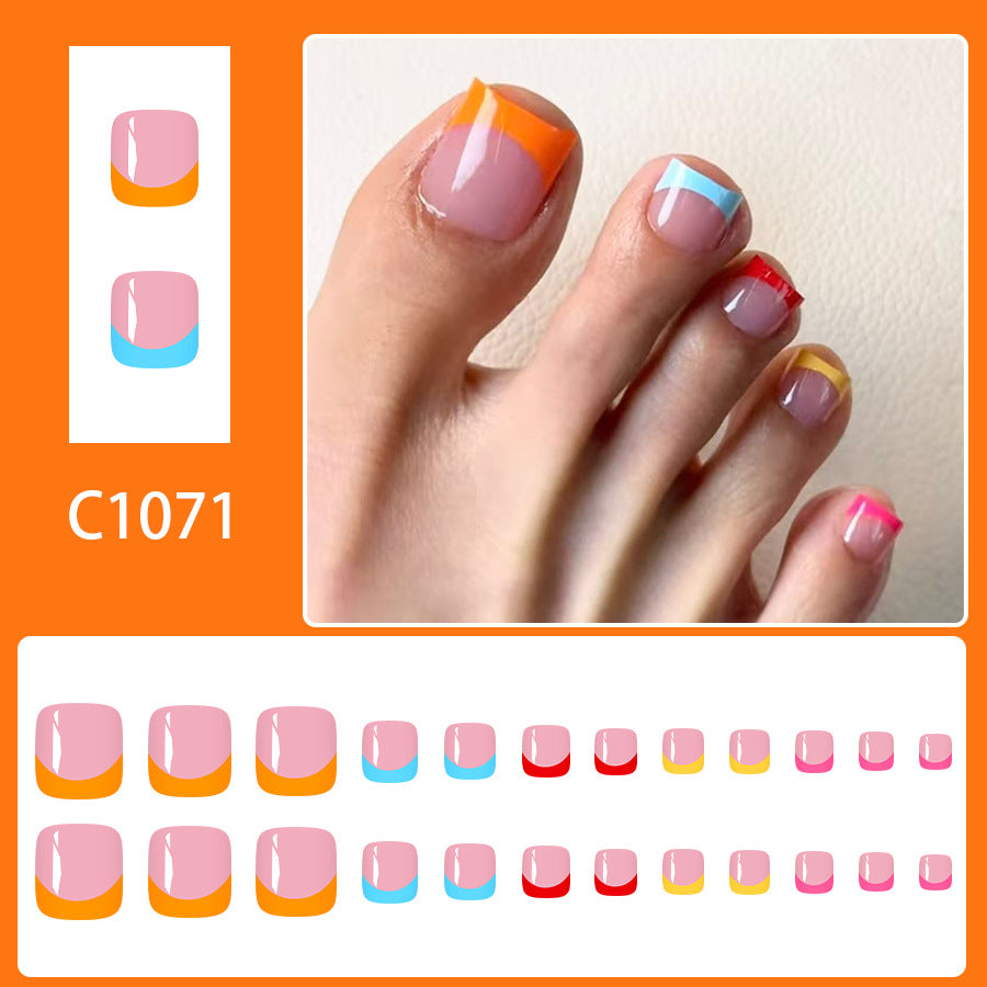 No.643 Color Toenails Patch 24pcs/Set