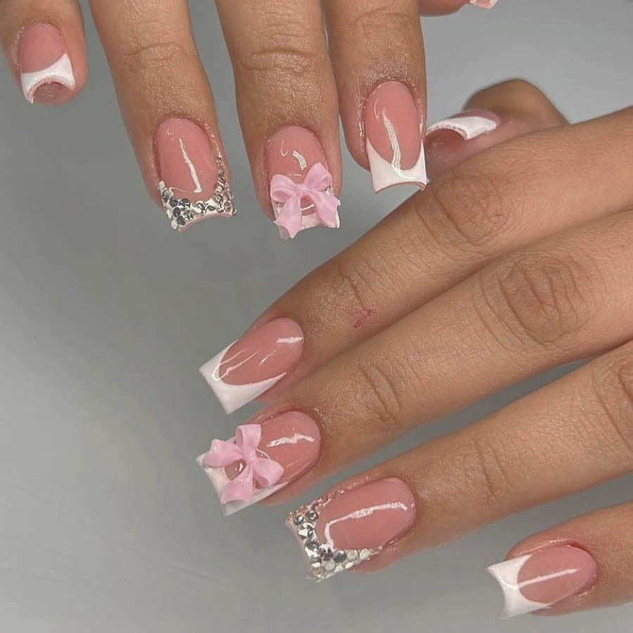 No.F276 Diamonds Fingernails Patch 24pcs/Set