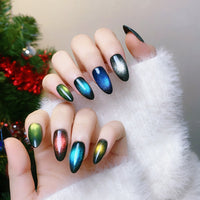 No.F122 Starry Sky Flash Cat's Eye Fingernails Patch 30pcs/Set