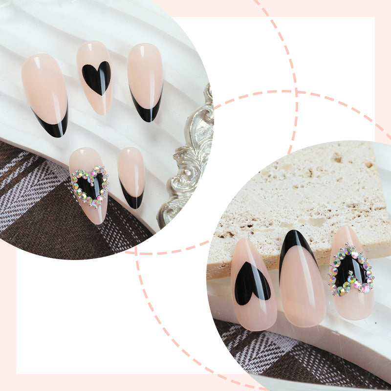 No.VN29 Black Fingernails Patch 24pcs/Set