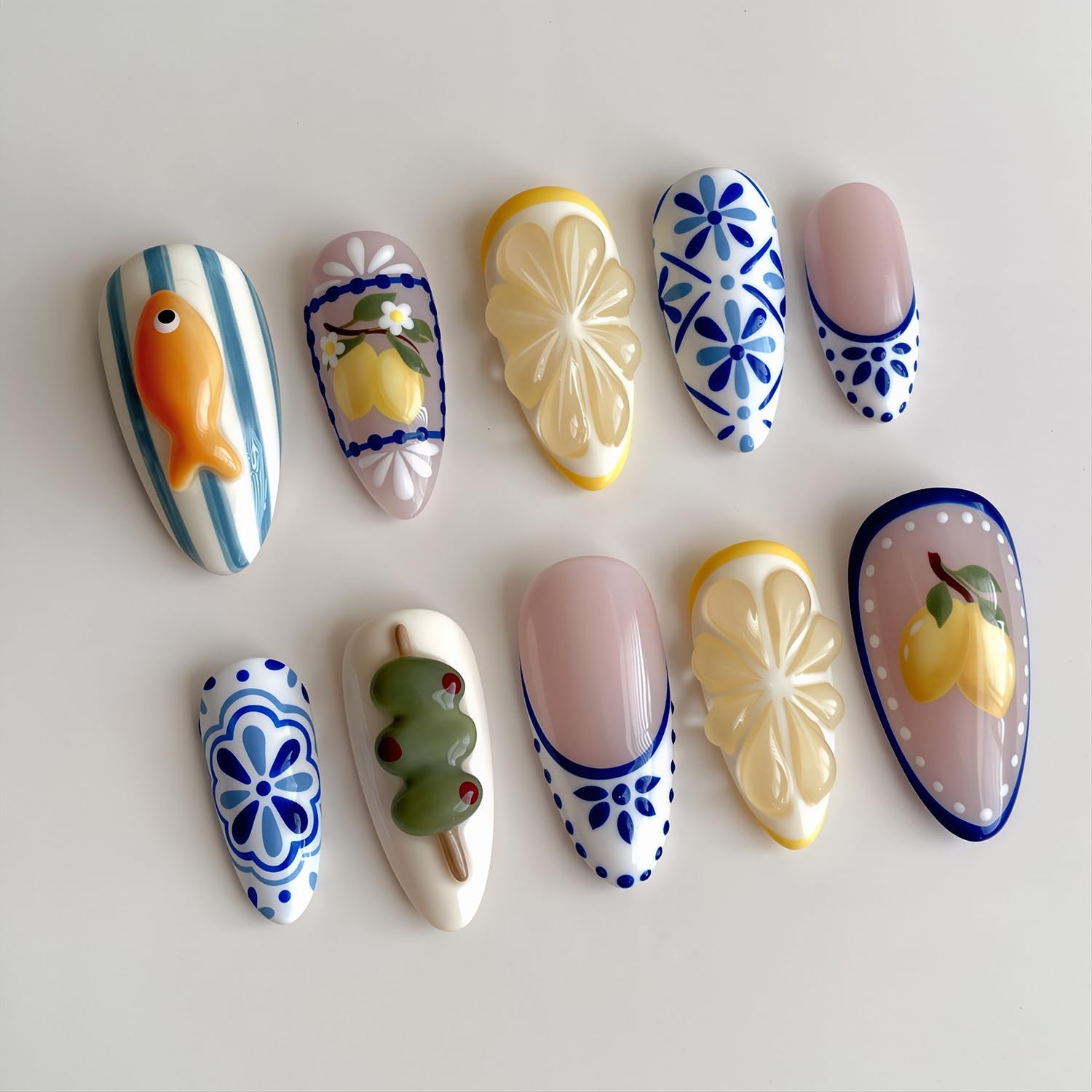 No.F836 Fruit Fingernails Patch 24pcs/Set