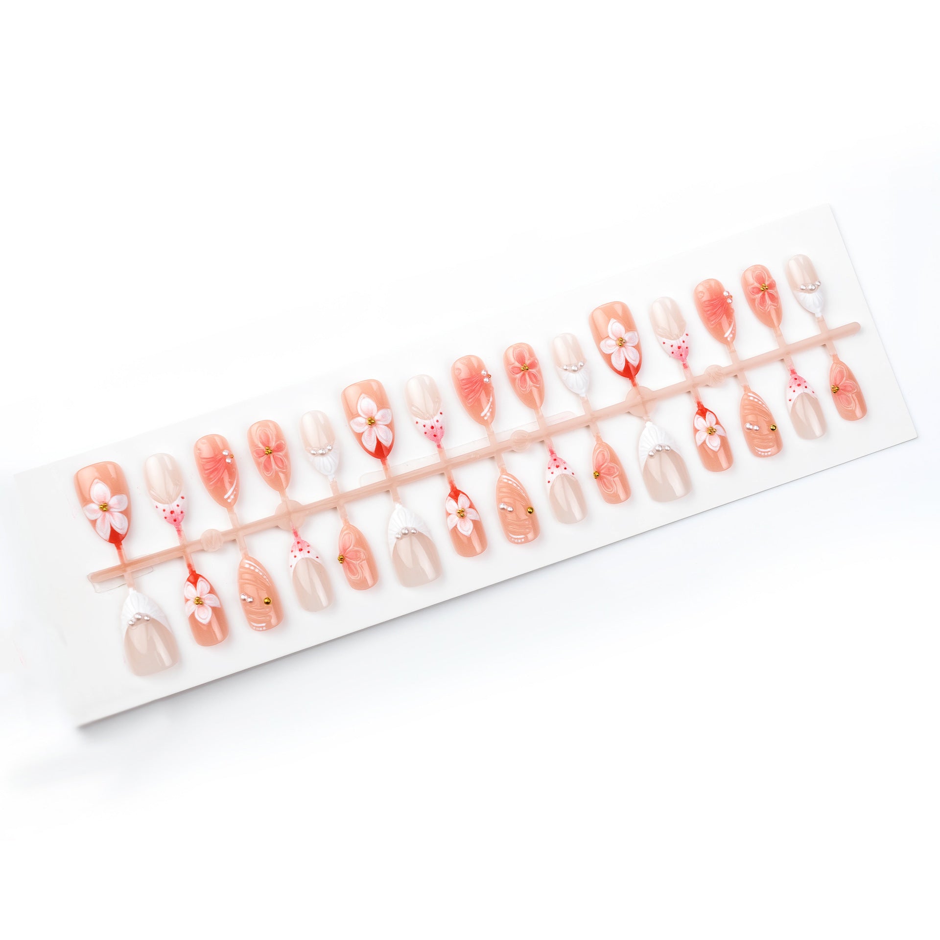 No.BH34 Sweet Flower Fingernails Patch 30pcs/Set