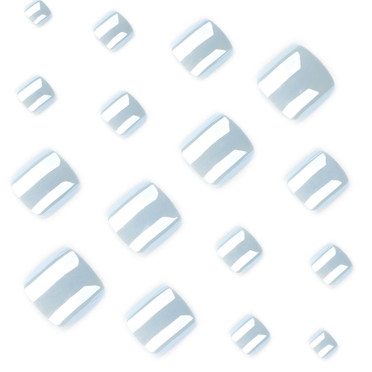 No.689 Blue Toenails Patch 24pcs/Set