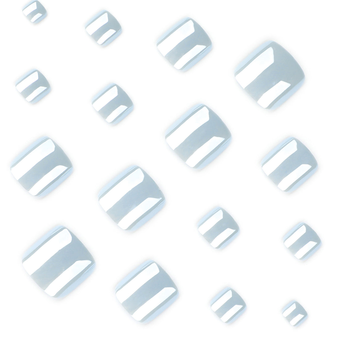 No.689 Blue Toenails Patch 24pcs/Set