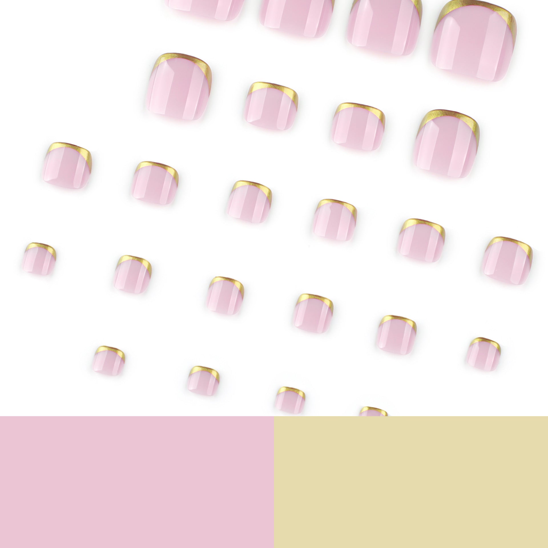 No.657 Gold Toenails Patch 24pcs/Set