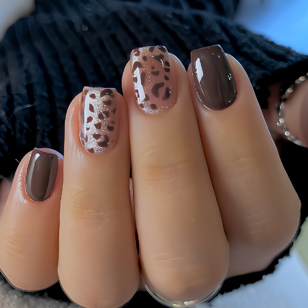 No.F781 Leopard Pint Fingernails Patch 24pcs/Set