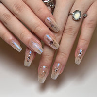 No.F176 Stars&Moon Fingernails Patch 24pcs/Set