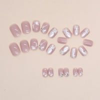 No.F32 Sweet  Aurora Fairy Butterfly Fingernails Patch 24pcs/Set