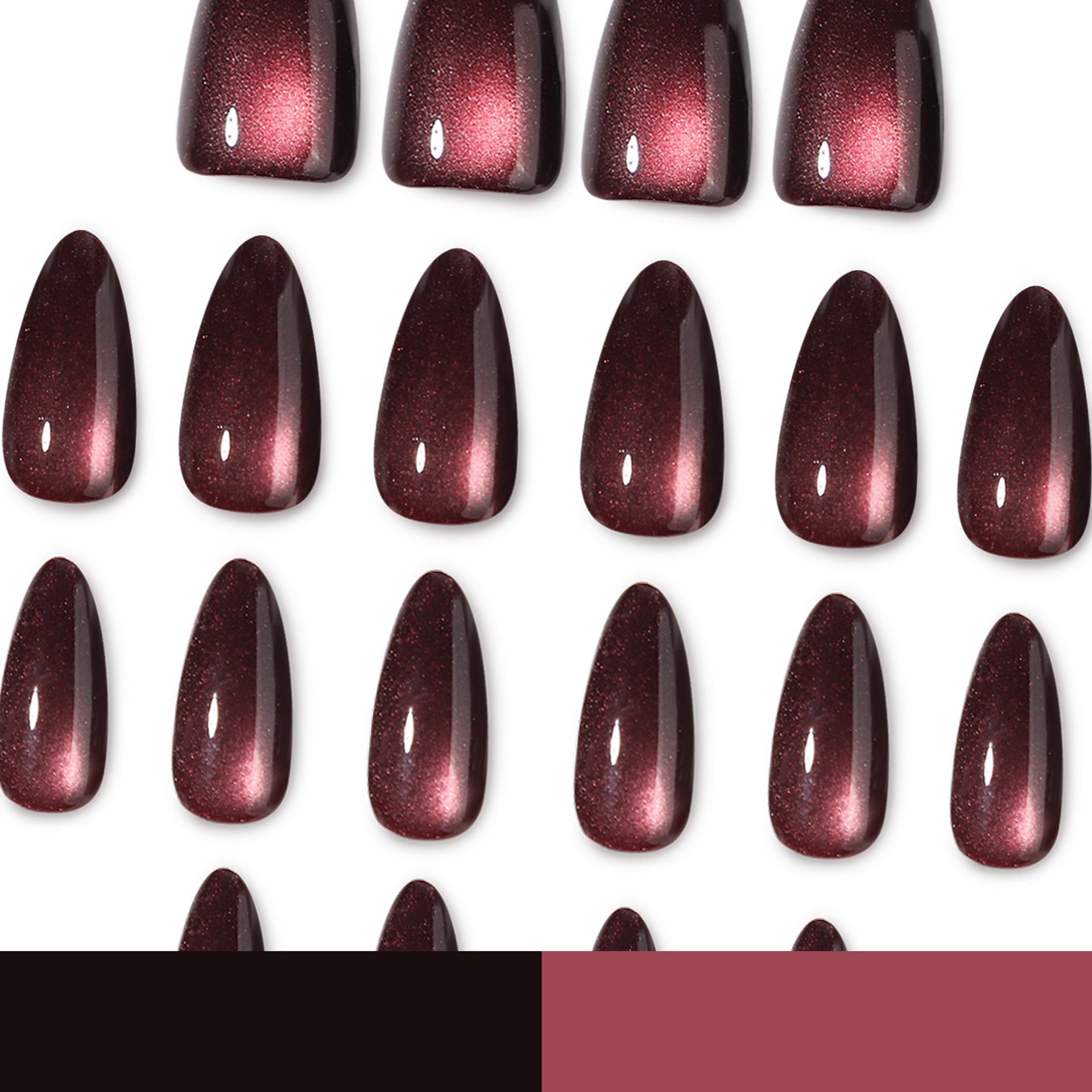 No.F865 Cat's Eye Fingernails Patch 24pcs/Set