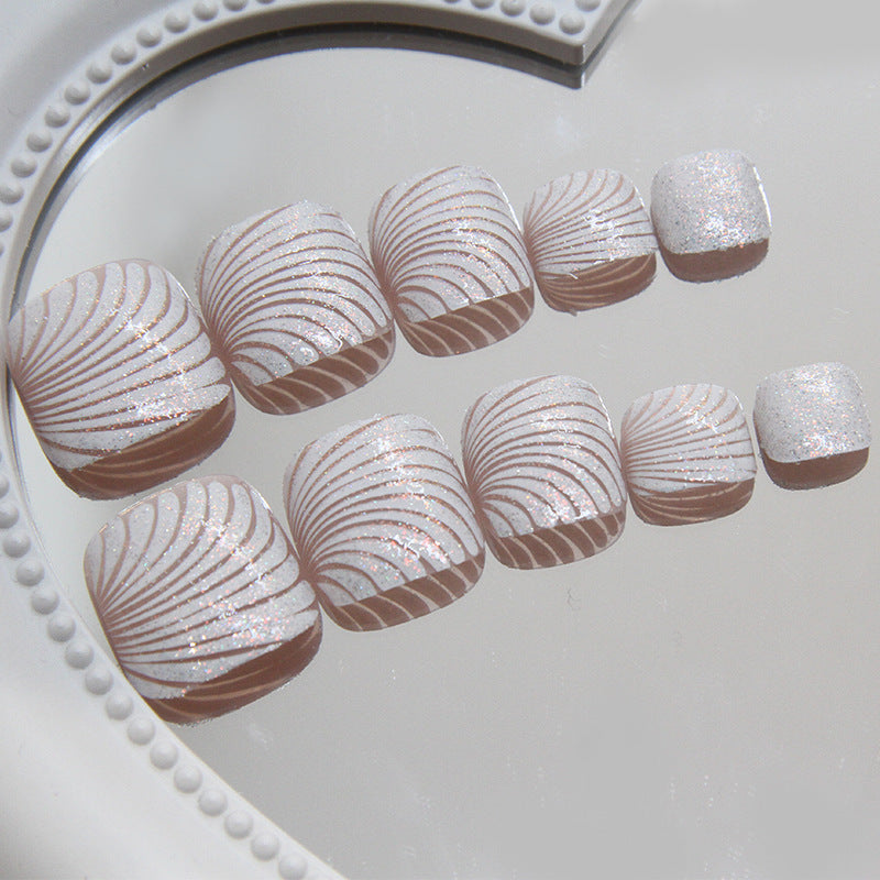 No.BH7 Shell Toenails Patch 24pcs/Set