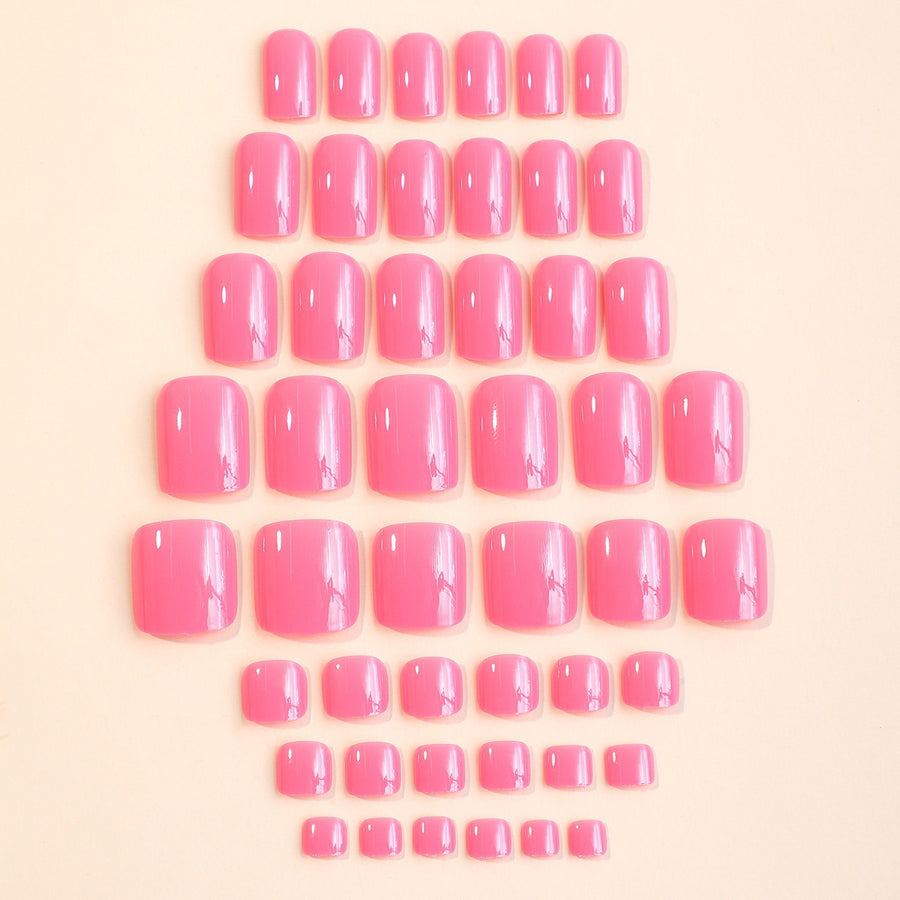 No.PSN83 Rose Red Hand & Toe Pair Set-48pcs