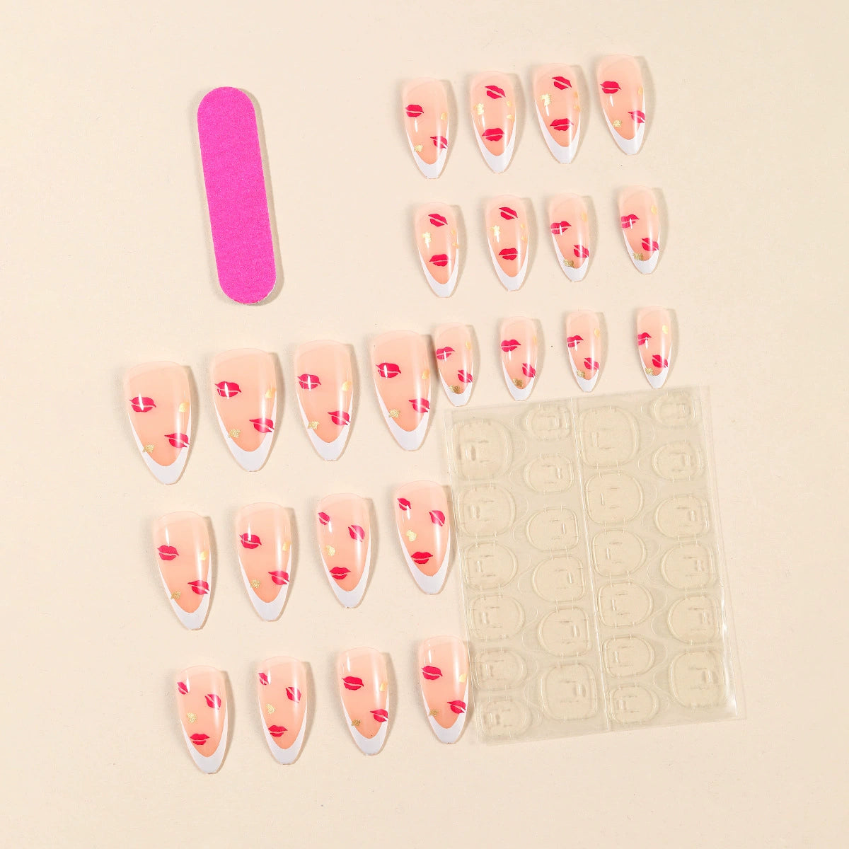 No.VN57 Love Fingernails Patch 24pcs/Set
