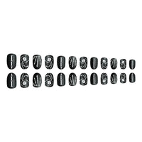 No.AW134 Halloween Skeleton Fingernails Patch 24pcs/Set