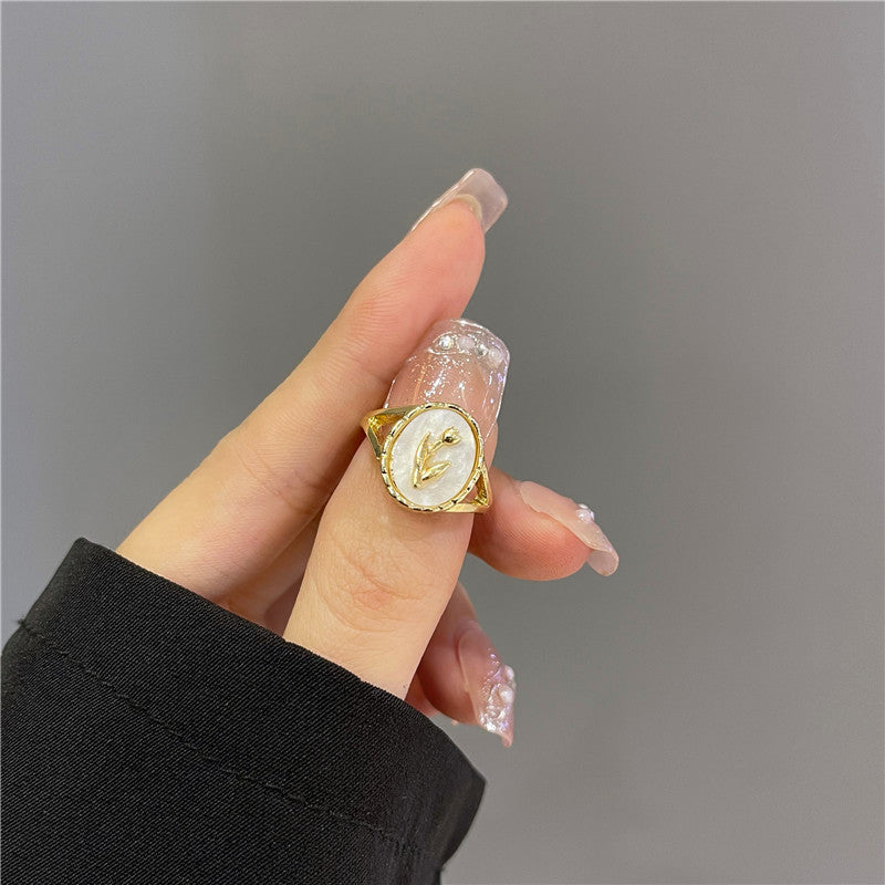 No.JR14 Tulip Flower Ring 1pc/set