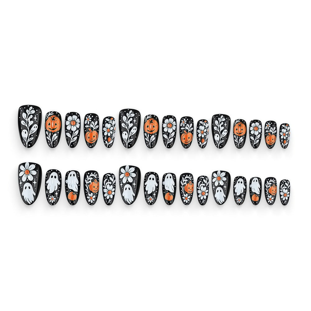 No.AW200 Halloween Dark Fingernails Patch 24pcs/Set