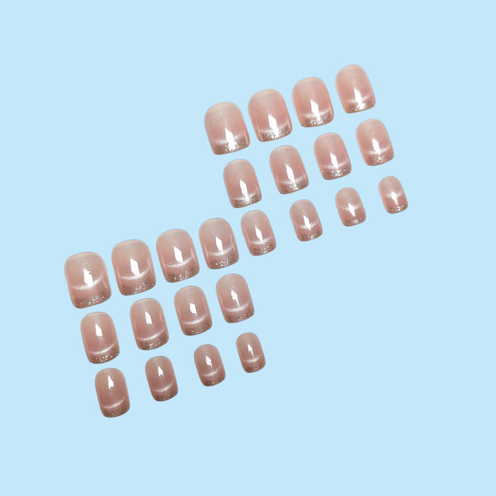 No.F717 Nude Pink Fingernails Patch 24pcs/Set