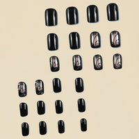 No.F44 Sexy Black Fingernails Patch 24pcs/Set