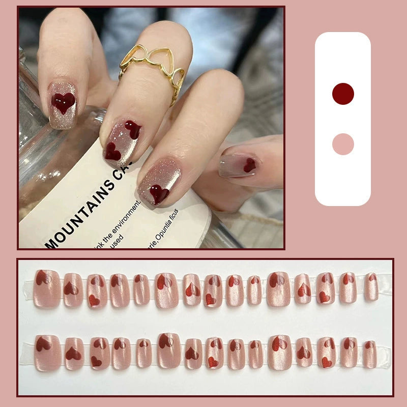 No.VN31 Sweet Love Fingernails Patch 24pcs/Set