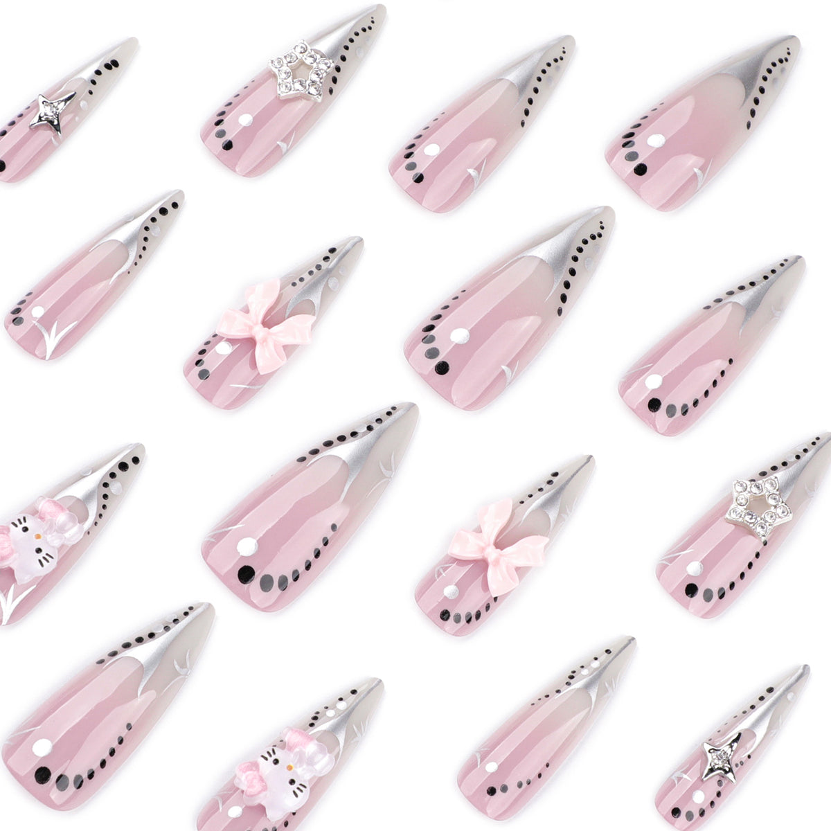 No.F539 Y2K Fingernails Patch 24pcs/Set