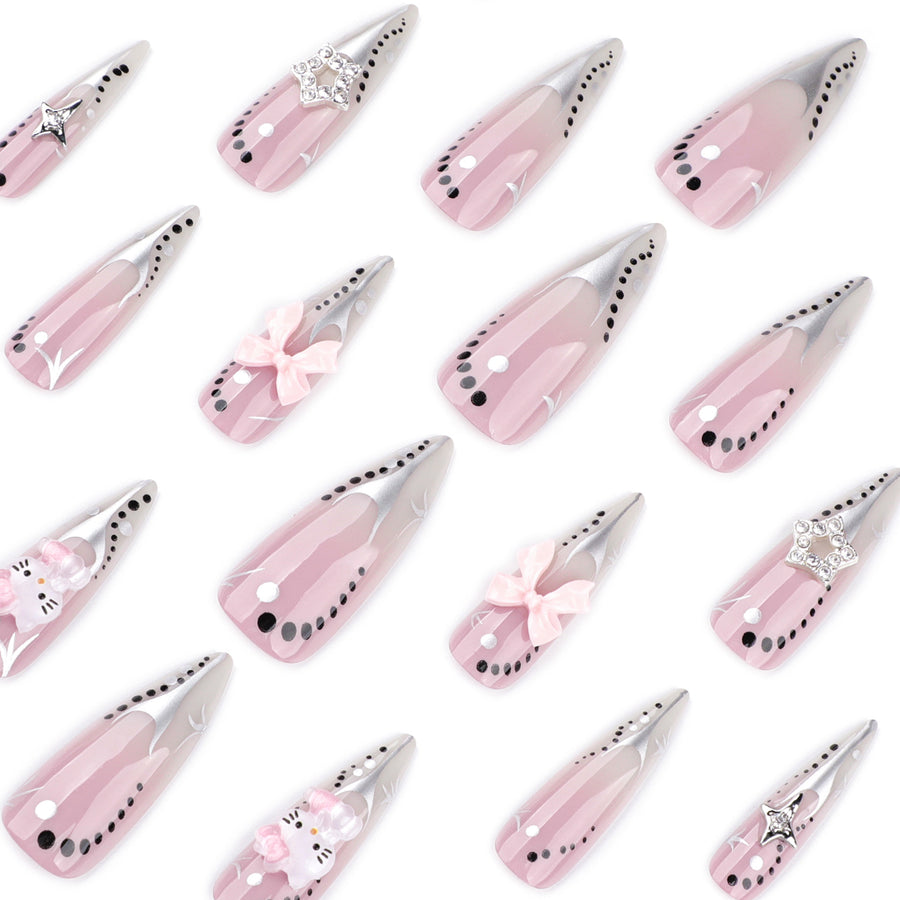 No.F539 Y2K Fingernails Patch 24pcs/Set