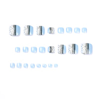 No.660 Sky Blue Toenails Patch 24pcs/Set