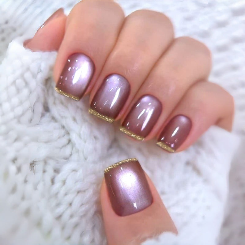 No.F734  Fashion Cat's Eye Fingernails Patch 24pcs/Set