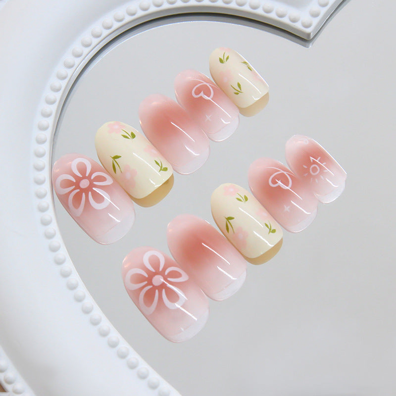 No.F451 Cute Pink Fingernails Patch 24pcs/Set