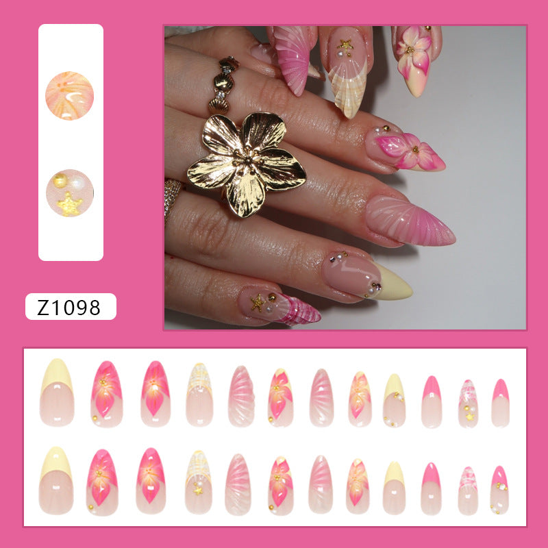 No.F446 Sweet Shell  Fingernails Patch 24pcs/Set