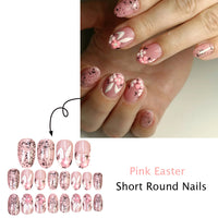 No.ET31 Simple Rabbit Fingernails Patch 24pcs/Set