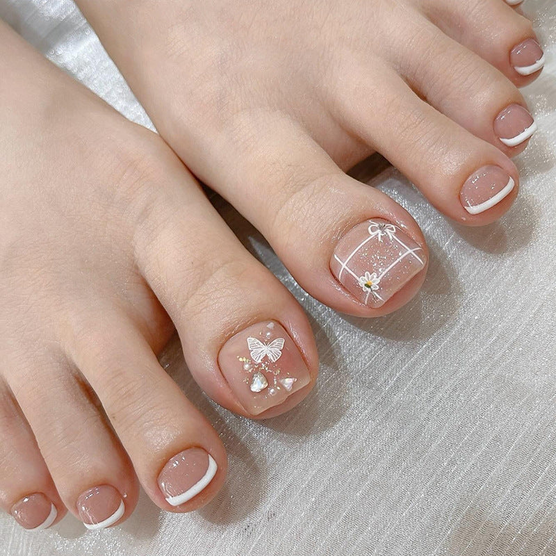 No.578 Love Pink Toenails Patch 24pcs/Set