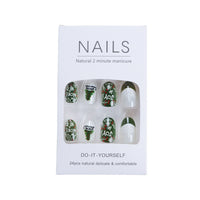 No.CM63 Christmas Tree Fingernails Patch 24pcs/Set