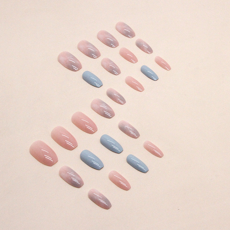 No.F98 Marble Smudge Fingernails Patch 24pcs/Set