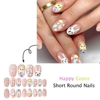 No.ET36 Easter Egg Rabbit Fingernails Patch 24pcs/Set