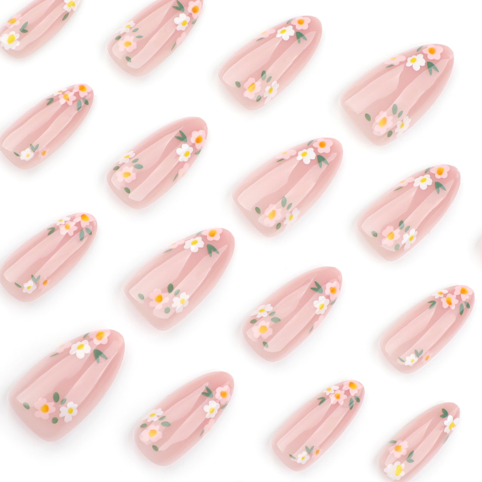 No.F635 Flowers Fingernails Patch 24pcs/Set