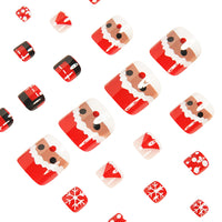 No.362 Christmas Snowflake Toenails Patch 24pcs/Set