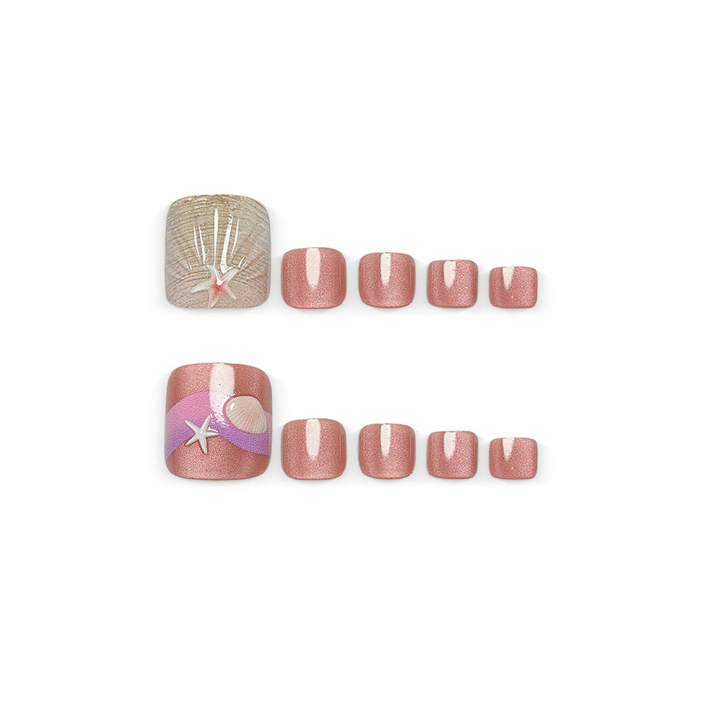 No.809 Seashell Starfish Toenails Patch 24pcs/Set