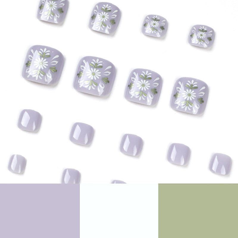 No.390 Daisy Toenails Patch 24pcs/Set