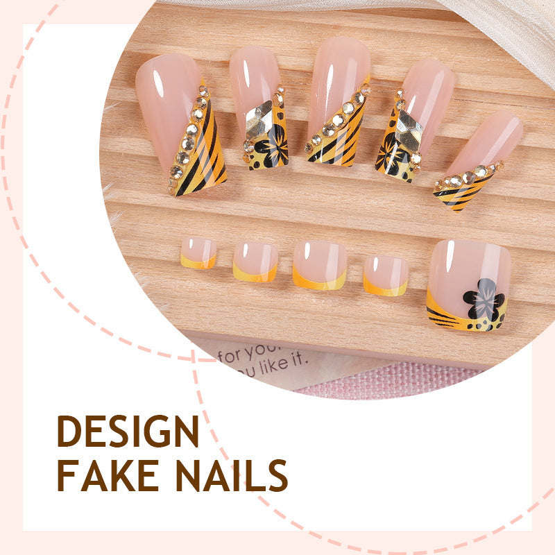 No.PSN193 Orange Hand & Toe Pair Set-48pcs