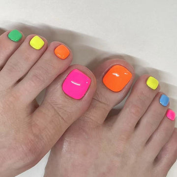 No.647 Summer Colors Toenails Patch 24pcs/Set
