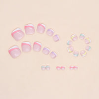 No.192 Rainbow  Cute Toenails Patch 24pcs/Set