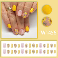 No.F81 Sunflower Fingernails Patch 24pcs/Set