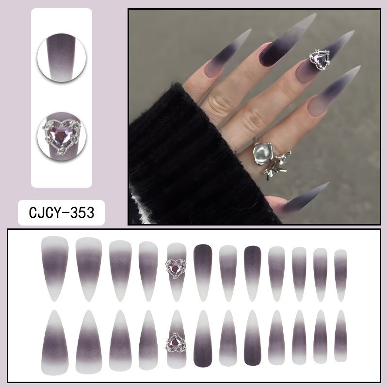 No.F544 Dark Love Fingernails Patch 24pcs/Set