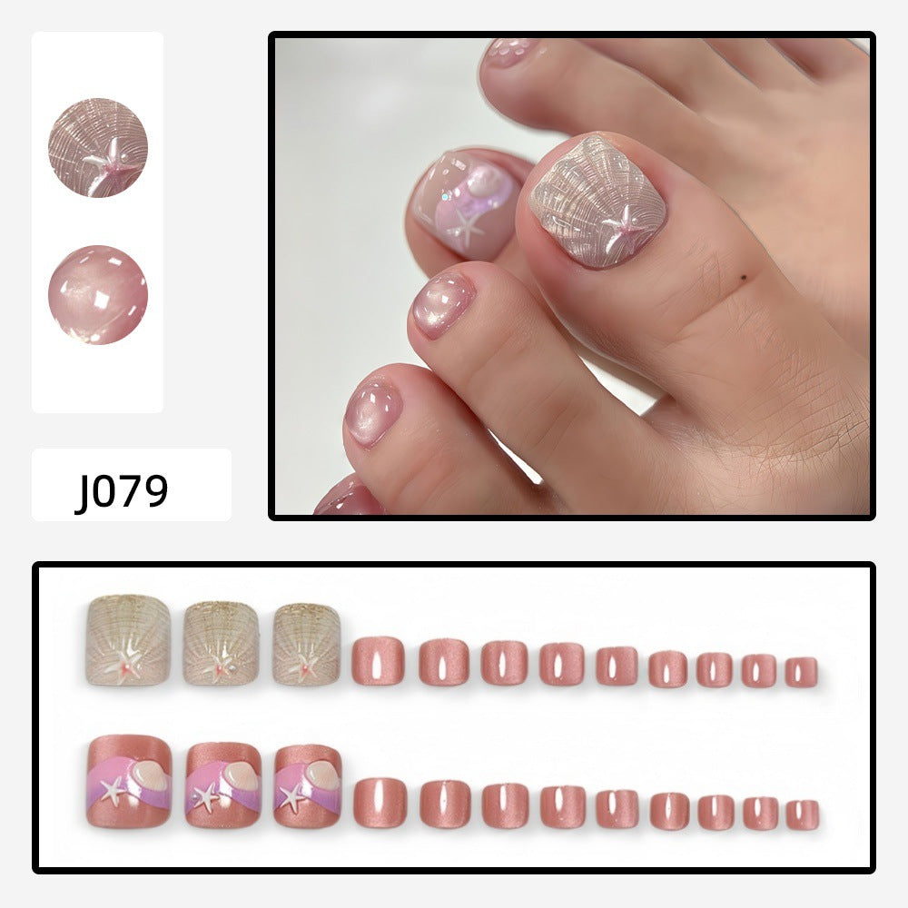 No.809 Seashell Starfish Toenails Patch 24pcs/Set