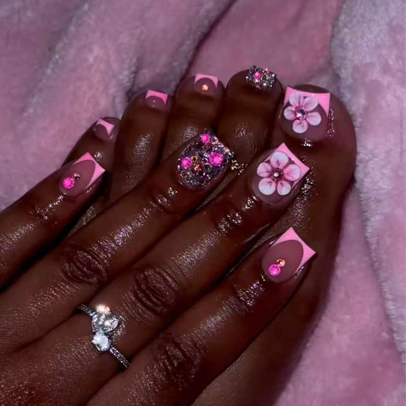 No.PSN201 Flower Hand & Toe Pair Set-48pcs