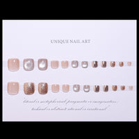 No.127 Cute Cat's Eye Toenails 24pcs/Set